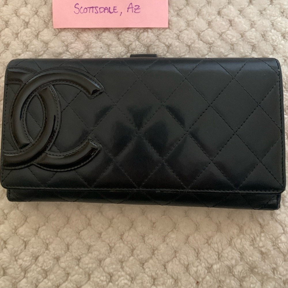 CHANEL Black Quilted Wallet
